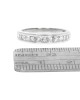Princess Diamond Tapered Band in White Gold